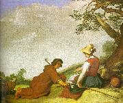 Abraham Bloemart Shepherd and Shepherdess oil